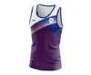 Custom Singlet Red, White & Blue Stripes
